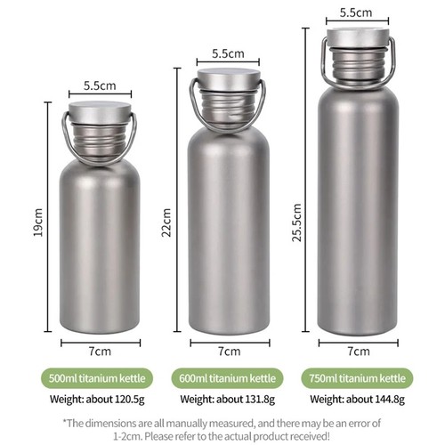 Titanium water bottle - titanium,