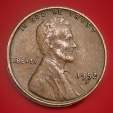 1952-S Lincoln Wheat Cent