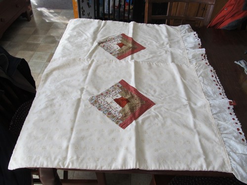 Pillow shams beige eyelet - 2,