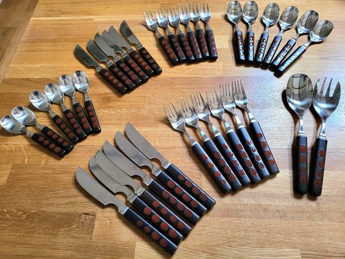 Denby arabesque garnet cutlery - denby,