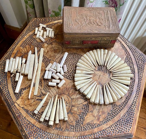 Antique carved gaming - antique,