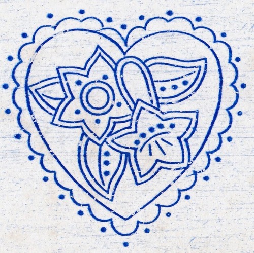 Vintage embroidery transfer - vintage,