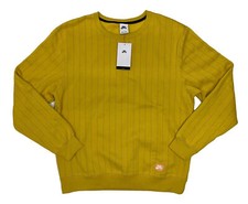 Nike SB Skate Striped Crewneck Pullover Yellow Sweater DH2636-743 Unisex Size M
