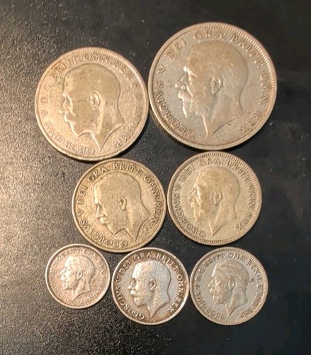 Lot british silver coins - of,