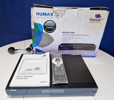 Humax Foxsat HDR 500GB Freesat+ HD Digital TV Recorder New Remote & Replaced HDD