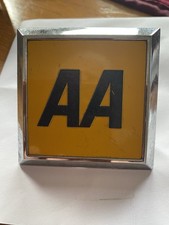VINTAGE Square AA Car Badge