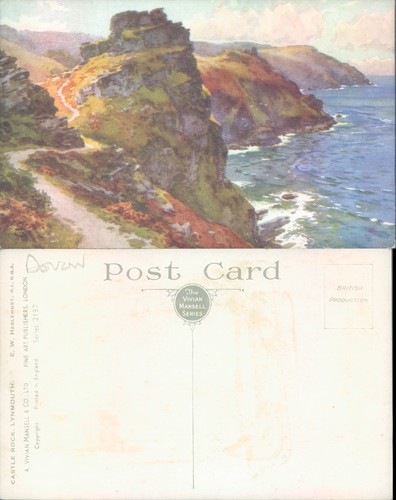 Castle rock lynmouth - castle,