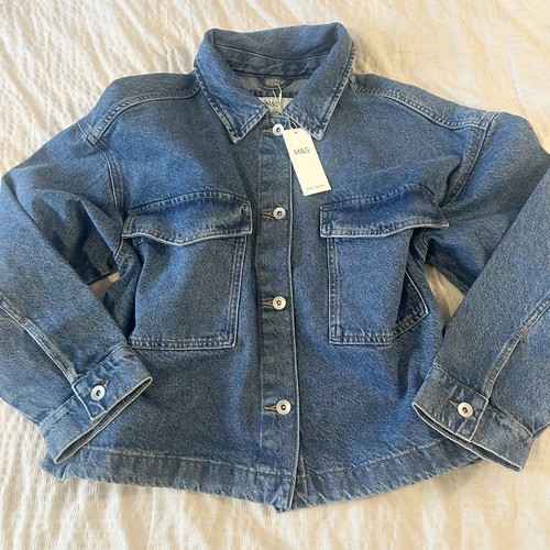 Blue wash denim shaket - blue,