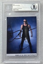 Bruce dickinson signed beckett - signed,