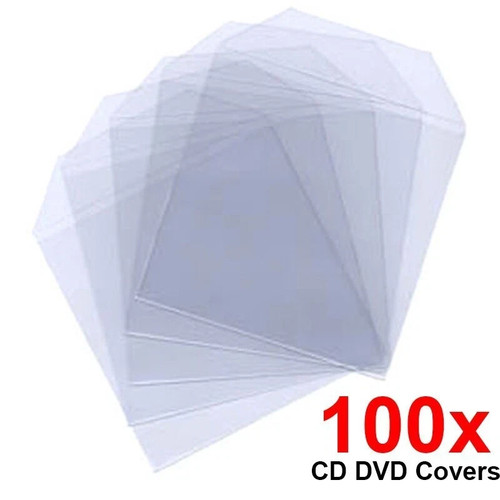 100 plastic dvd disc - 100,