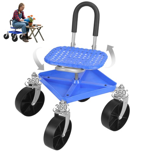 Rolling garden scooter stool - rolling,