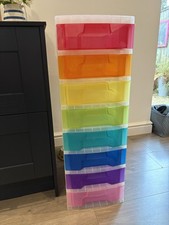 Really Useful 8 Drawer Storage Unit Rainbow