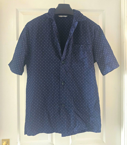 Men navy white - navy/white, polka