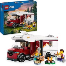 LEGO City Holiday Adventure Camper Van Toy Creative Building for 6+ Year Old