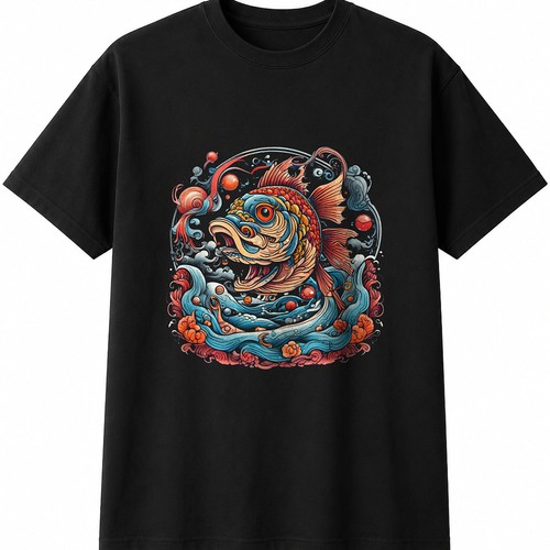 Tattoo ghost carp underwater - ghost,