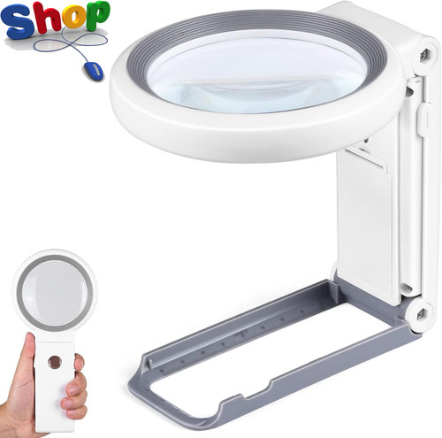 Magnifying glass with light - magnifying,