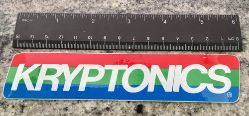 Kryptonics vintage sticker - kryptonics,