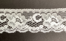 Modern WHITE 2 x mtrs  Lace