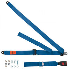 Rear Static Seat Belt For Honda Z600 Coupe 1972-1974 Blue
