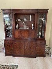 mahogany display cabinet used