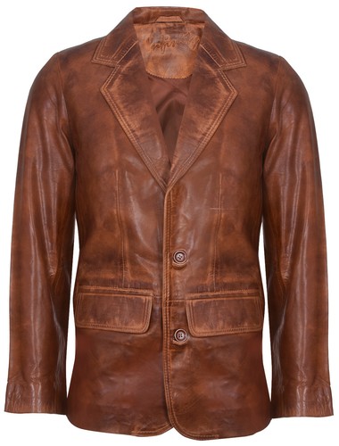 Men tan genuine leather - tan,