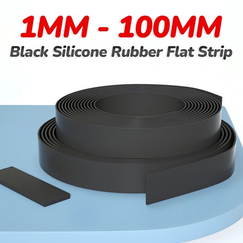 Black silicone rubber - black,