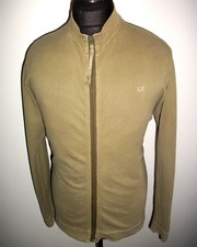 C P COMPANY Tracksuit Top Bomber JACKET COAT XL Khaki Green ZIP SWEATER Cardigan