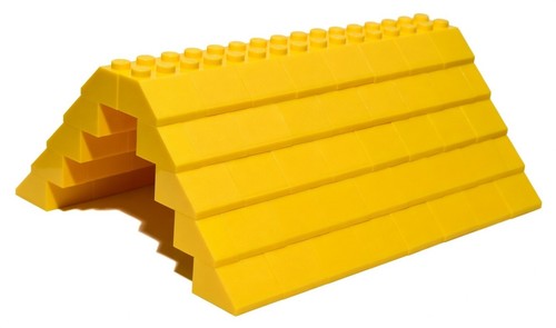 Lego roof 5x12x16 yellow - 😀,