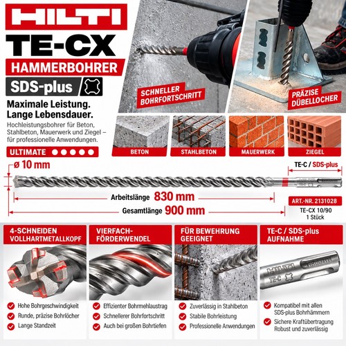 Hilti 90 hammer drill - hilti, te-cx