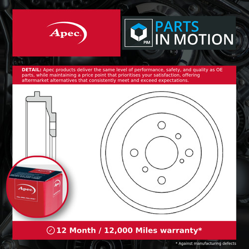 Brake drum fits ford - brake,