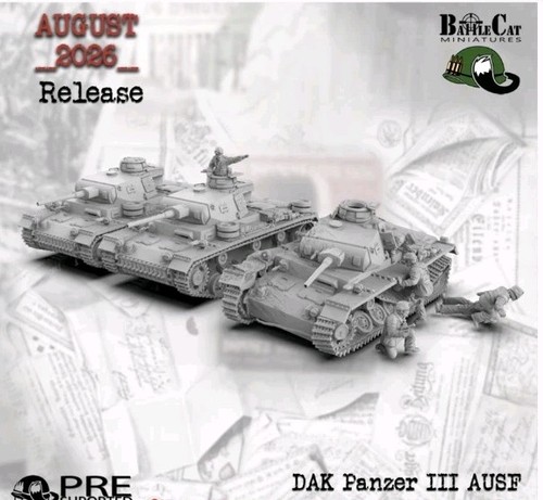 28mm ww2 german dak - dak, panzers