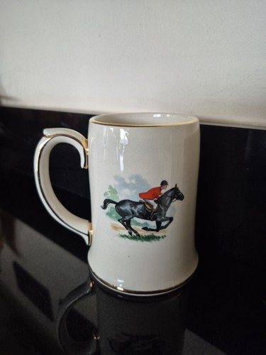 Small sadler pottery - pottery, tankard