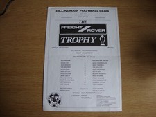 1984 gillingham colchester - 1984/5,
