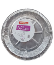 6 X Foil Pie Plates 9 inches Wide For Catering, Parties, Dining, Oven