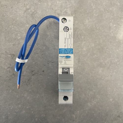 Hager 40a rcbo - 40a, type