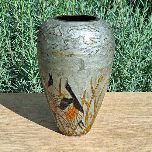 Brass and enamel vintage india - brass,