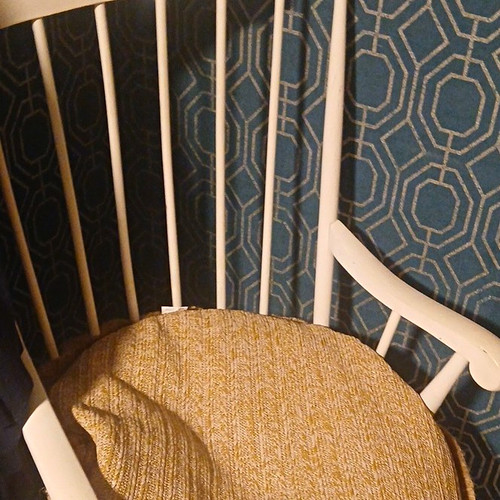 White wooden spindle - spindle, back