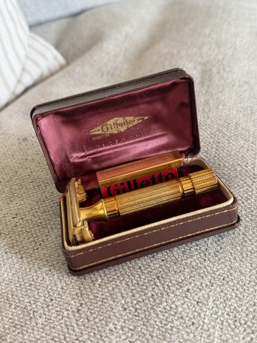 Vintage 1940 gillette gold - vintage,
