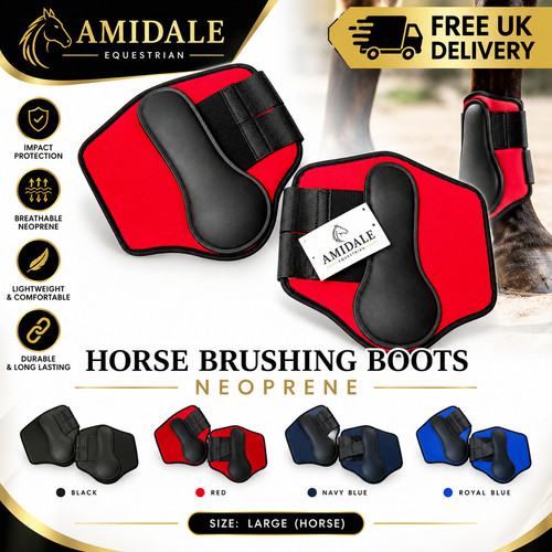 Horse brushing boots - horse,