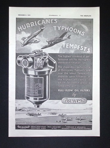 Original 1944 advert tecalemit - 1944,
