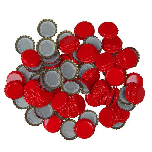 Red crown caps for beer - caps,