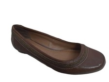 FOOTGLOVE BROWN FLAT LADIES