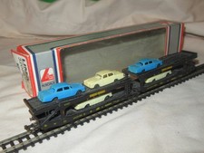 Lima N gauge articulated car transporter with Mercedes Benz load good boxed