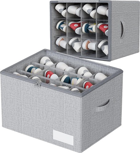 Fabric shoe storage box fits - storage,