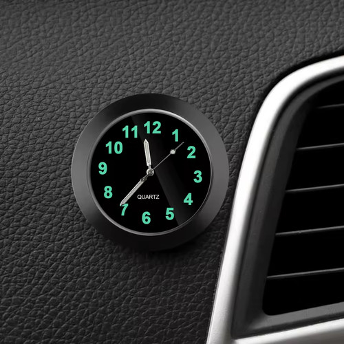 Mini car dashboard clock - car,