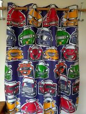 NEXT MULTICOLOURED CARS EYELET LINED CURTAINS 133 X 138 CM VGC CHILDRENS BOYS 