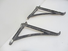 Large Vintage Iron Shelf Brackets Holders Shelve Old Antique Cistern 11"D