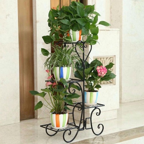 4tier metal plant stand home - plant,
