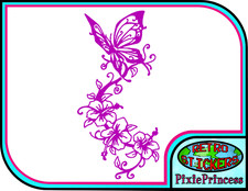 Butterfly Flower E Vinyl