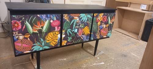 Midcentury sideboard tropical - midcentury,